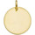 Montres & Bijoux Femme Pendentifs Brillaxis Médaille  ronde avec frise 16mm Jaune