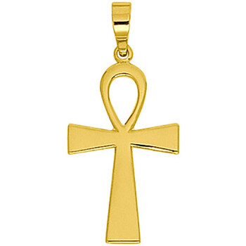 pendentifs brillaxis  croix egyptienne  or jaune 18 carats 
