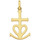 Montres & Bijoux Femme Pendentifs Brillaxis Pendentif croix camarguaise or jaune 18 carats Jaune