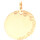 Montres & Bijoux Femme Pendentifs Brillaxis Médaille ronde gravée côté droit or jaune 18 carats Jaune