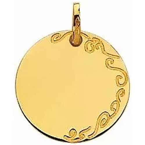 Connectez vous ou créez un compte avec Femme Pendentifs Brillaxis Médaille ronde gravée côté droit or jaune 18 carats Jaune