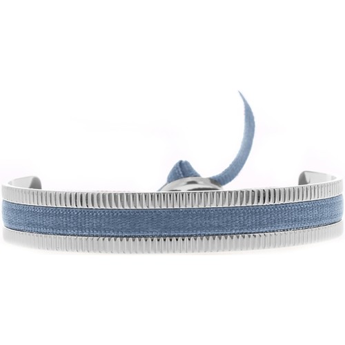 Montres & Bijoux Femme Bracelets Les Interchangeables Jonc Ruban  argenté

bleu jean 2 strié 4mm Blanc