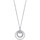 Montres & Bijoux Femme Colliers / Sautoirs Lotus Collier  bliss acier double anneaux Blanc