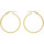 Montres & Bijoux Femme Boucles d'oreilles Brillaxis Créoles  or jaune 9 carats 25mm Jaune