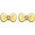 Montres & Bijoux Femme Boucles d'oreilles Brillaxis Boucles d'oreilles  à vis or 18 carats Jaune
