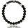 Montres & Bijoux Homme Bracelets Lauren Steven Bracelet  Exclusive perles noires Blanc