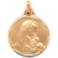 Montres & Bijoux Enfant Pendentifs Brillaxis Médaille  vierge à l'enfant or 18 carats Jaune