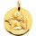 Montres & Bijoux Enfant Pendentifs Brillaxis Medaille  ange Raphaël or jaune 18 carats Jaune