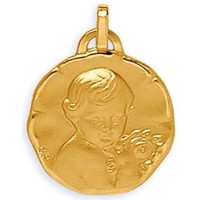 Montres & Bijoux Enfant Pendentifs Brillaxis Médaille  Ange en or 18 carats 18mm Jaune