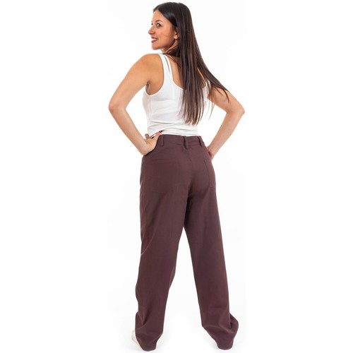 Vêtements Pantalons | Pantalon droit mixte brown Naema - DE46407