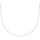 Montres & Bijoux Femme Colliers / Sautoirs Brillaxis Chaîne  maille fantaisie boules 45cm Blanc