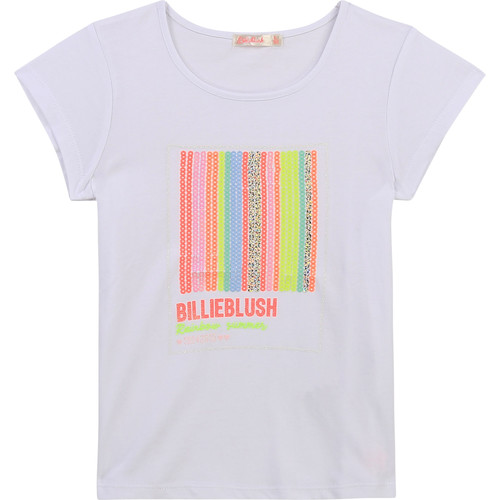 Vêtements Fille clothing women men eyewear polo-shirts Billieblush U15857-10B Blanc