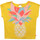 Vêtements Fille Alberta Ferretti Kids T-Shirt mit Volant-Ärmeln Weiß U15873-548 Jaune