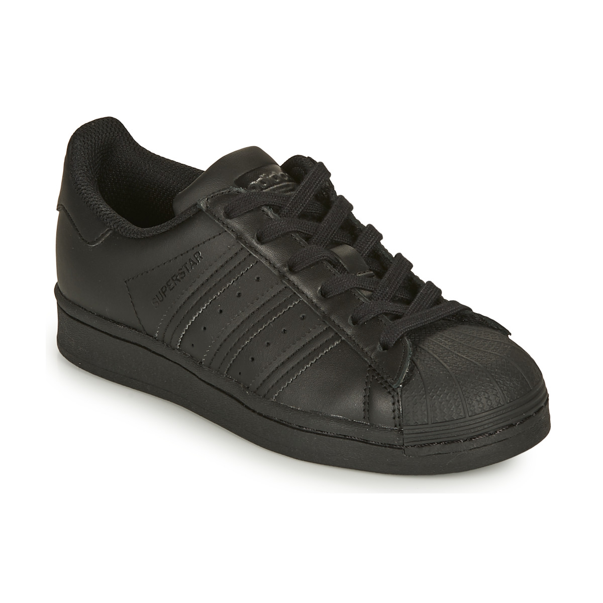 Chaussures Enfant adidas birmingham trainers and sneakers shoes SUPERSTAR J Noir