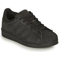 Chaussures Enfant Baskets basses eqt adidas Originals SUPERSTAR C Noir