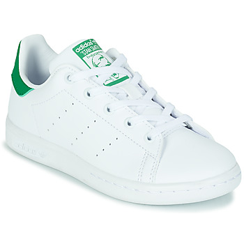 Chaussures Enfant Baskets basses adidas Hoodie Originals STAN SMITH C ECO-RESPONSABLE Blanc / Vert