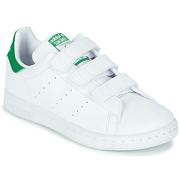 Chaussures Enfant Baskets basses adidas Hoodie Originals STAN SMITH CF C ECO-RESPONSABLE Blanc / vert VEGAN