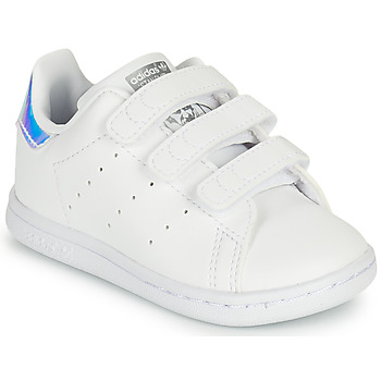 Chaussures Fille Baskets basses adidas schedule Originals STAN SMITH CF I ECO-RESPONSABLE Blanc / Iridescent
