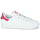 Chaussures Fille Baskets basses VMAs adidas Originals STAN SMITH J ECO-RESPONSABLE Blanc / Rose