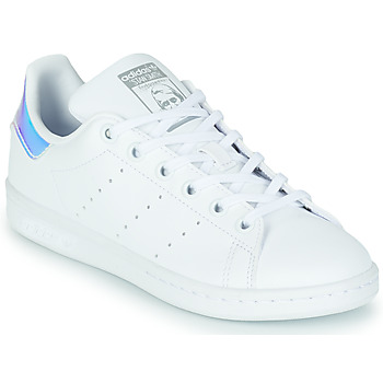 Chaussures Enfant Baskets basses adidas Hoodie Originals STAN SMITH J ECO-RESPONSABLE Blanc / Iridescent