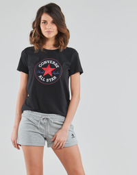 Vêtements Femme T-shirts manches courtes Converse CHUCK PATCH NOVA TEE Noir