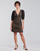 Vêtements Femme Robes courtes MICHAEL Michael Kors GEO EYELET MINI DRESS Noir