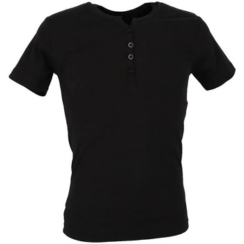 Vêtements Homme T-shirts manches courtes La Maison Blaggio MB-THEO Noir