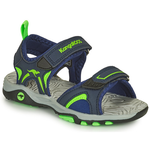 Chaussures Garçon Sandales et Nu-pieds Kangaroos K-MONT Bleu / Vert