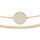 Montres & Bijoux Femme Bracelets Swarovski Bracelet demi-jonc  Ginger rosé Rose