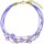 Montres & Bijoux Femme Bracelets Go Mademoiselle Bracelet  multi-rangs cuir violet Jaune