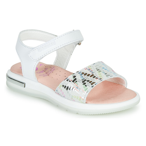 Chaussures Fille Pantoufles / Chaussons Pablosky CAMMI Blanc / Multico