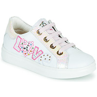 Chaussures Fille Baskets basses Pablosky AMME Blanc / Rose