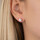 Montres & Bijoux Femme Boucles d'oreilles Brillaxis Boucles d'oreilles  puces 6 mm plaqué or Jaune