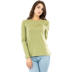 Vêtements Femme T-shirts manches longues Superdry w6010363a vert