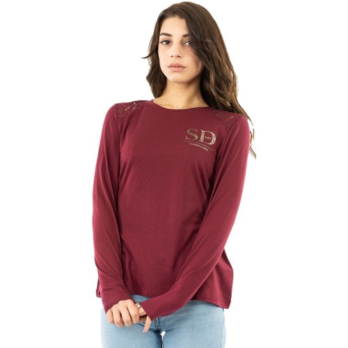 Superdry w6010363a Rouge - Vêtements T-shirts manches longues Femme 39,90 €