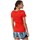 Vêtements Femme T-shirts manches courtes Reebok Sport D Linear Read Scoop Rouge