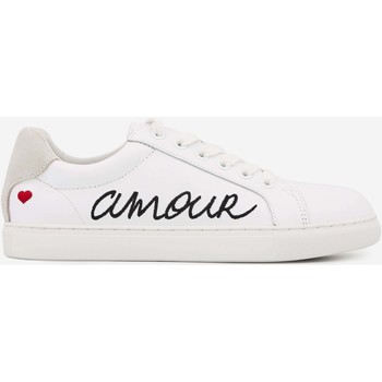 Chaussures Femme Baskets basses Bons baisers de Paname Simone Amour Blanc/noir BLANC
