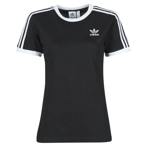 Vêtements Femme T-shirts manches courtes adidas estro Originals 3 STRIPES TEE Noir