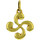 Montres & Bijoux Femme Pendentifs Bijoux Basques Pendentif croix basque or jaune

diamètre 13mm Jaune