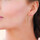 Montres & Bijoux Femme Boucles d'oreilles Brillaxis Créoles  fil rond strié plaqué or 50mm Jaune