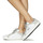 Chaussures Femme Baskets basses Meline KUC256 Blanc / Argent / Zebre