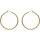 Montres & Bijoux Femme Boucles d'oreilles Brillaxis Créoles  dorées 40 mm Jaune