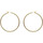 Montres & Bijoux Femme Boucles d'oreilles Brillaxis Créoles Brixallis dorées 50 mm Jaune