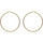 Montres & Bijoux Femme Boucles d'oreilles Brillaxis Créoles  dorée 60 mm plaqué or Jaune