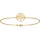 Montres & Bijoux Femme Bracelets Brillaxis Bracelet  arbre de vie doré Jaune