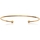 Montres & Bijoux Femme Bracelets Brillaxis Bracelet jonc ouvert  minimaliste doré Jaune