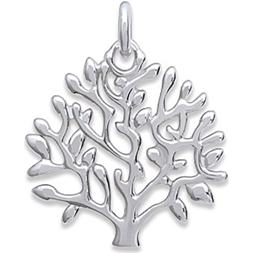 Sweats & Polaires Femme Pendentifs Brillaxis Pendentif  arbre de vie argent rhodié Blanc