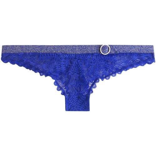 Sous-vêtements Femme Culottes & autres bas Femme | Tanga bleu Survoltée - TY50950