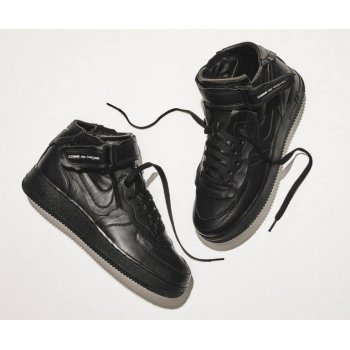 Chaussures Baskets montantes Nike Air Force 1 high x Comme des Garçons  BLACK/BLACK-WHITE-BLACK