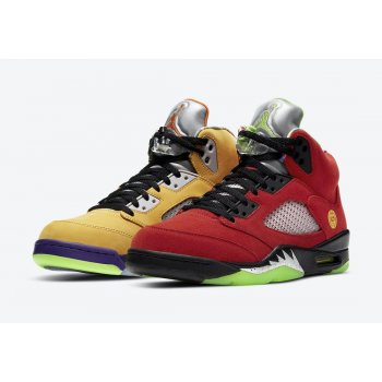 Chaussures Baskets basses Nike Air Jordan 5 What The Maize/Solar Orange-Court Purple